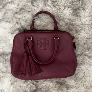 *sold* Tory Burch burgundy maroon plum bag